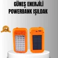 BUĞZ Güneş Enerjili Powerbank 10000 mAh LED Işıklı