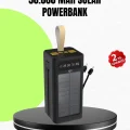 BUĞZ Güneş Enerjili Powerbank Dijital Göstergeli Taşınabilir Güç Kaynağı