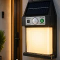 BUĞZ Güneş Enerjili Sensörlü Solar Aplik Dış Mekan Kapı Bahçe Balkon Garaj Duvar Işığı