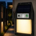BUĞZ Güneş Enerjili Sensörlü Solar Aplik Dış Mekan Kapı Bahçe Teras Duvar Aydınlatma