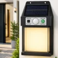BUĞZ Güneş Enerjili Sensörlü Solar Aplik Duvar Tipi Dış Mekan Bahçe Balkon Işığı