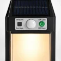 BUĞZ Güneş Enerjili Sensörlü Solar Aplik Duvar Tipi Dış Mekan Hareket Algılamalı Işık