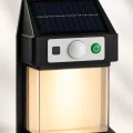 BUĞZ Güneş Enerjili Sensörlü Solar Aplik Duvar Tipi Dış Mekan Hareket Algılamalı Işık