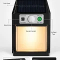 BUĞZ Güneş Enerjili Sensörlü Solar Aplik Duvar Tipi Dış Mekan Hareket Algılamalı Işık