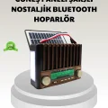 BUĞZ Güneş Enerjili Taşınabilir Hoparlör KTF-1428 Bluetooth Radyo USB SD Kart Destekli