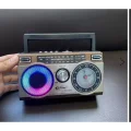 BUĞZ Güneş panelli nostaljik radyo FM USB MP3 çalar Bluetooth hoparlör kahverengi 2 yıl garantili