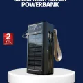 BUĞZ Güneş Panelli Powerbank LED Işıklı Taşınabilir Şarj Cihazı