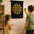 BUĞZ Güvenli Manyetik Dart Seti 6 Dart Oklu Eğlenceli Hedef Oyunu