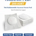 BUĞZ Hacamat Pedi 200 Adet – Tek Kullanımlık Hacamat Pamuk Pedi Steril Kullanıma Uygun