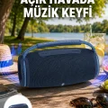 BUĞZ Hafif ve Dayanıklı Renkli Işıklı Taşınabilir Müzik Hoparlörü Yeni Nesil