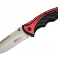 BUĞZ Handsome 455 Kırmızı Kamp Çakı 21cm - Yarı Otomatik, Kemerlikli