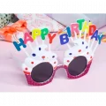  Happy Birthday Beyaz Fuşya Parti Gözlüğü