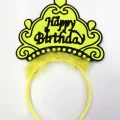 BUĞZ Happy Birthday Yazılı Neon Renk Taç 12 Adet