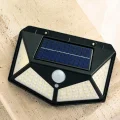 BUĞZ Hareket Sensörlü Güneş Enerjili Duvar Lambası Dış Mekan İçin Güçlü LED Aydınlatma