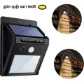 BUĞZ Hareket Sensörlü Güneş Enerjili Lamba 20 led