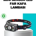 BUĞZ Hareket Sensörlü Şarjlı LED Far Suya Dayanıklı Çok Modlu