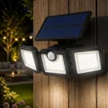 BUĞZ Hareket Sensörlü Solar Bahçe Lambası Güçlü LED Duvar Projektörü