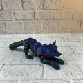 BUĞZ Hareketli Kurt Rainbow dekoratif esnek figür 10x24 cm