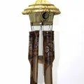 BUĞZ Hasır Kuş Yuvalı Bambu Çan 50 cm