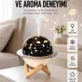 BUĞZ Hava Nemlendirici Led Işıklı Gece Lambası Yıldız Görünümlü Renk Değiştiren