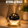 BUĞZ Hava Nemlendirici Led Işıklı Gece Lambası Yıldız Görünümlü Renk Değiştiren