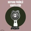  Hayvan Figürlü Mini El Fanı – USB Şarjlı Sessiz Vantilatör