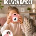 BUĞZ HD Video Kayıt Özellikli Mini Dijital Kamera Fotoğraf Çekimli USB Şarjlı Yeni Nesil