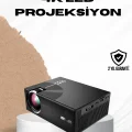 BUĞZ HDMI ve USB Girişli Taşınabilir Projeksiyon – Full HD, Kumandalı, Oyun ve Film Deneyimi