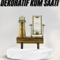  Hediyelik Kum Saati Retro Dekoratif Deniz Feneri Kum Saati