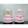  Hello Kitty İçi Dönmeli Püskürtmeli Işıklı Müzikli Kar Küresi Büyük Boy Model 1