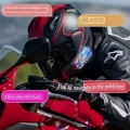 BUĞZ Helmet Graffiti Motor Kask Kulaklık Rgb Modlu Su Geçirmez 6.0 Bluetooth Intercom Yenı Model