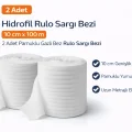 BUĞZ Hidrofil Rulo Sargı Bezi 10 cm x 100 m 2 Adet Pamuklu Gazlı Bez Rulo Sargı Bezi
