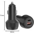  Hızlı Oto Şarj Cihazı 38W Çift Girişli HIzlı Şarj Oto Çakmaklık Type-C