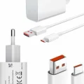  Hızlı Şarj Aleti Adaptörü Kablo Seti 67W Uzun Ömürlü Beyaz
