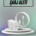 BUĞZ Hızlı Şarj Güç Adaptörü Şarj Aleti İOS Uyumlu 15/Pro/Pro Max