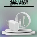 BUĞZ Hızlı Şarj Güç Adaptörü Şarj Aleti İOS Uyumlu 15/Pro/Pro Max - Lisinya