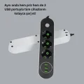  Hızlı Şarj Özellikli 3 USB Girişli Üçlü Priz