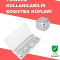  Hızlı Soğutma Özellikli Paslanmaz Metal Buz Küpü Takımı