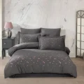 BUĞZ Hobby Çift Kişilik Poplin Premium Nakışlı Nevresim Spring Gri