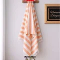 BUĞZ Hobby Stripe Somon Plaj Havlusu 70x140