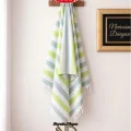 BUĞZ Hobby Stripe Yeşil Plaj Havlusu 70x140