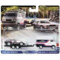  Hot Wheels Car Culture Team Transport DMC DeLorean & HW Rally Hauler Diecast Car