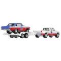  Hot Wheels Team Transport 63 Nova 88 Chevy Silverado 3500 HRV42