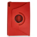 BUĞZ Huawei Honor Pad X8a Kılıf 360 Tablet Deri Kılıf - Kırmızı