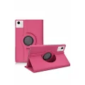 BUĞZ Huawei Honor Pad X9a 360 Tablet Deri Kılıf - Pembe