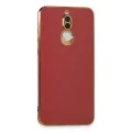 BUĞZ Huawei Mate 10 Lite Kılıf Volet Silikon - Kırmızı