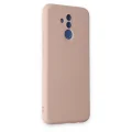 BUĞZ Huawei Mate 20 Lite Kılıf Nano İçi Kadife Silikon - Pudra