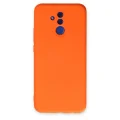 BUĞZ Huawei Mate 20 Lite Kılıf Nano İçi Kadife Silikon - Turuncu