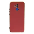 BUĞZ Huawei Mate 20 Lite Kılıf Volet Silikon - Kırmızı