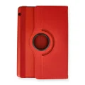 BUĞZ Huawei Mediapad T5 10 Kılıf 360 Tablet Deri Kılıf - Kırmızı